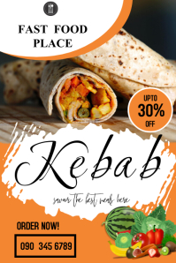 Customizable Design Templates For Kebab Flyer Postermywall