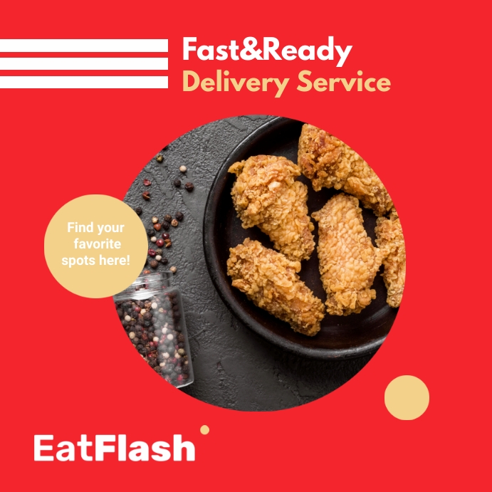 Fast Food Delivery Template PosterMyWall