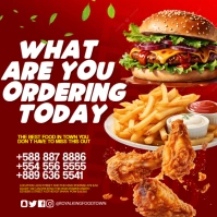 fast food Instagram Post template