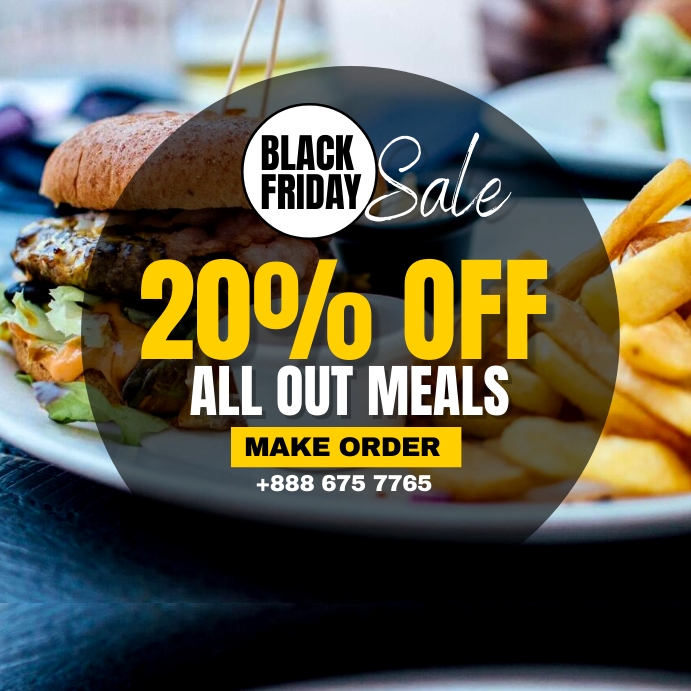 Fast food Instagram Post template