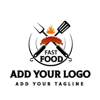 FAST FOOD/LABEL/KICHEN/FOOD BUSINESS LOGO template