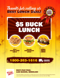 Fast food menu promotion flyer poster Template | PosterMyWall