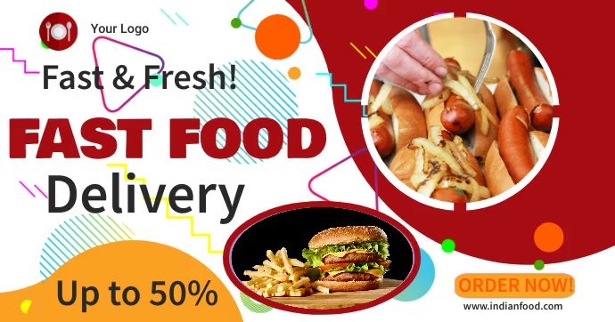 Fast food restaurant ad Template | PosterMyWall