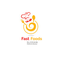 Fast Foods Logo design template