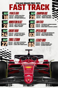Wit Italian Grand Prix 2025 Póster Template