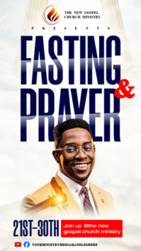 Fasting & prayer Facebook Story template