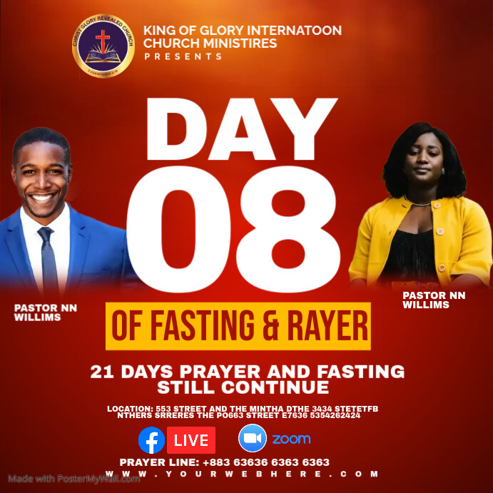 fasting and prayer countdown Template | PosterMyWall