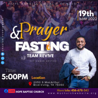 Пурпурный Church Prayer and Fasting Event Isikwele Template