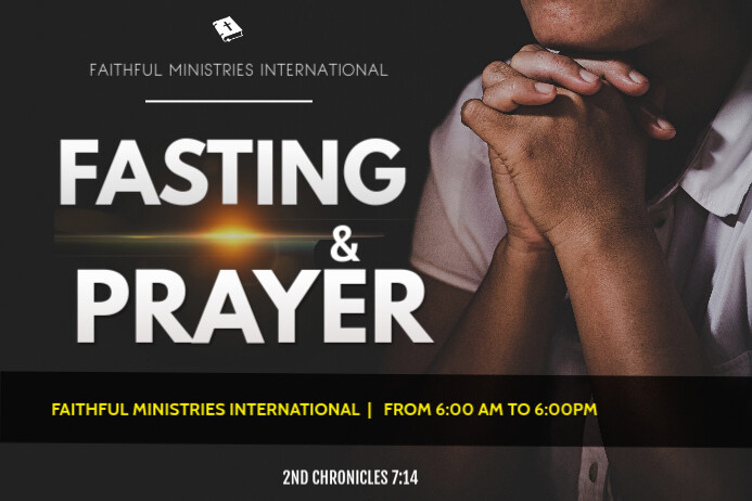 Fasting And Prayer Template PosterMyWall