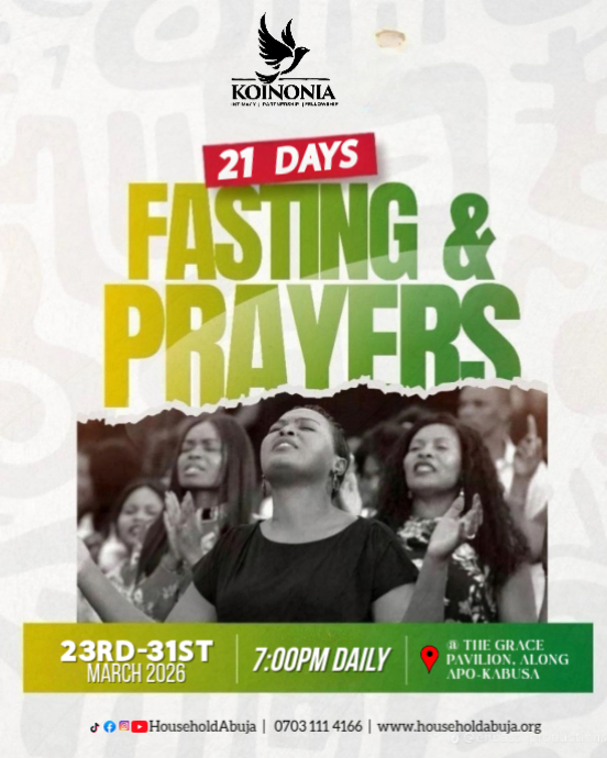 Fasting And Prayers Event Template | PosterMyWall