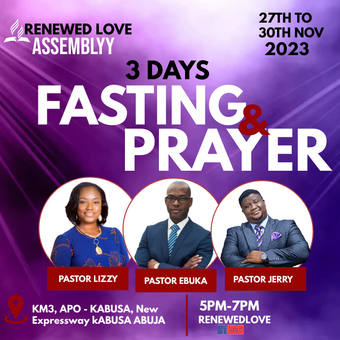 Fasting And Prayer Template PosterMyWall