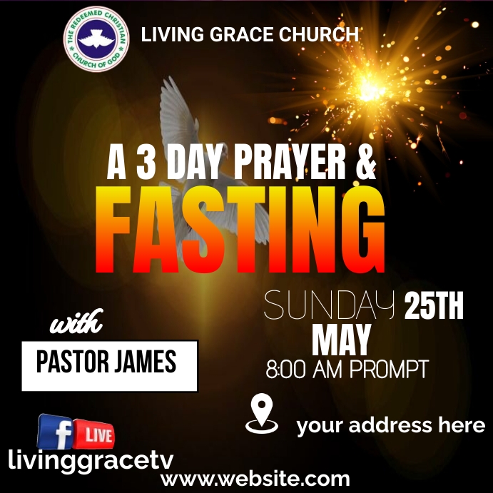 fasting and prayer TEMPLATE | PosterMyWall Fasting and prayer TEMPLATE | PosterMyWall