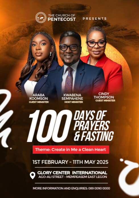Copy of Fasting and Prayers Church Design Template | PosterMyWall