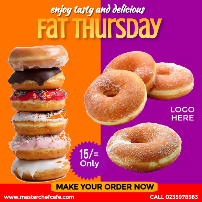 fat thursday Template PosterMyWall