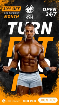 Fat to Fitness Instagram Story template