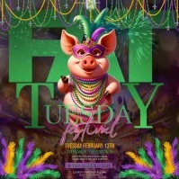 fat Tuesday Instagram design template free