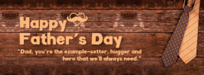 棕色 Father's Day Facebook-coverfoto Template