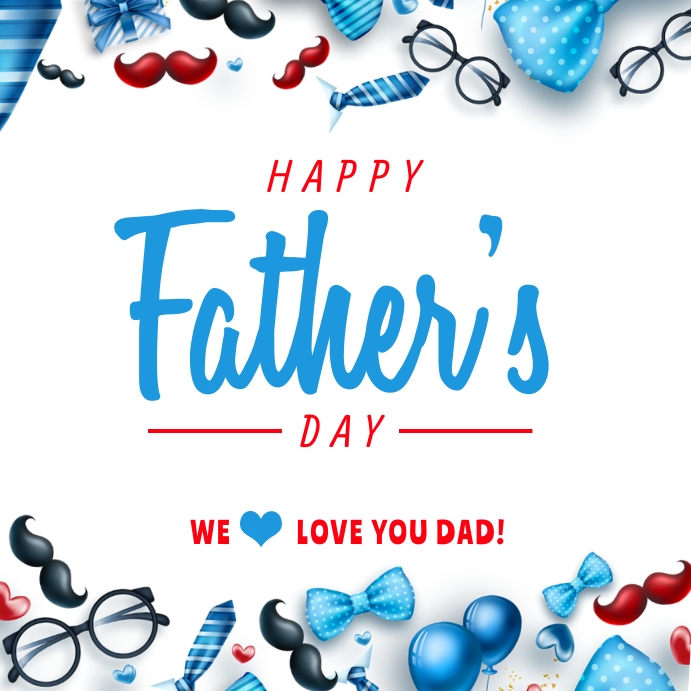 father's day, event, party Publicación de Instagram template