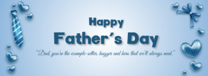 สีน้ำเงิน Father's Day Celebration Facebook-coverfoto Template