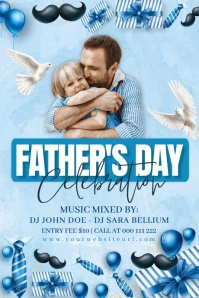 Father's day, event, party Tumblr Graphic template