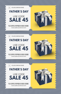 Father's day voucher, event,party ,retail Tabloid (Таблоид) template