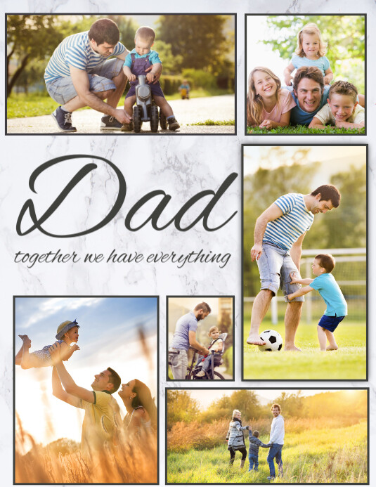Copia de father's day,Family collage,dad and me PosterMyWall