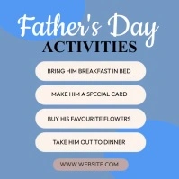 Father's Day Activities Instagram na Post template