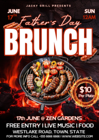 FATHER'S DAY BRUNCH A3 template
