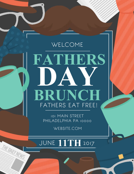 photo Father's Day Promo Template day poster templates