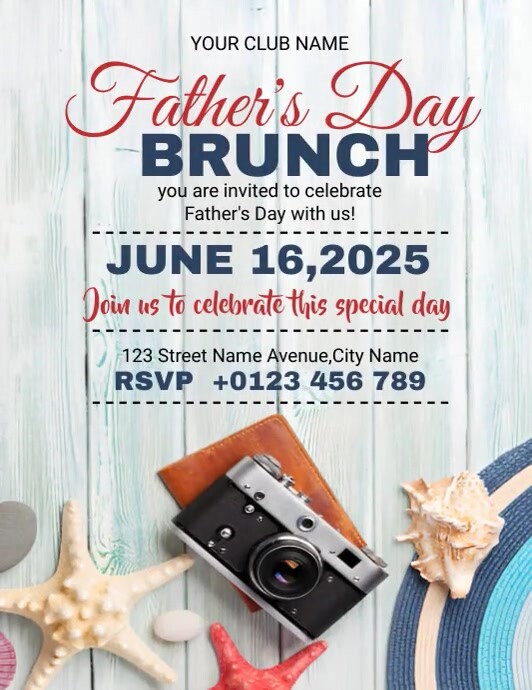 Father's Day Brunch Template | PosterMyWall