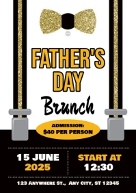 Father's Day Brunch A5 template
