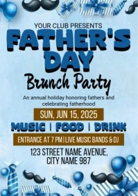 Father's Day Brunch A4 template