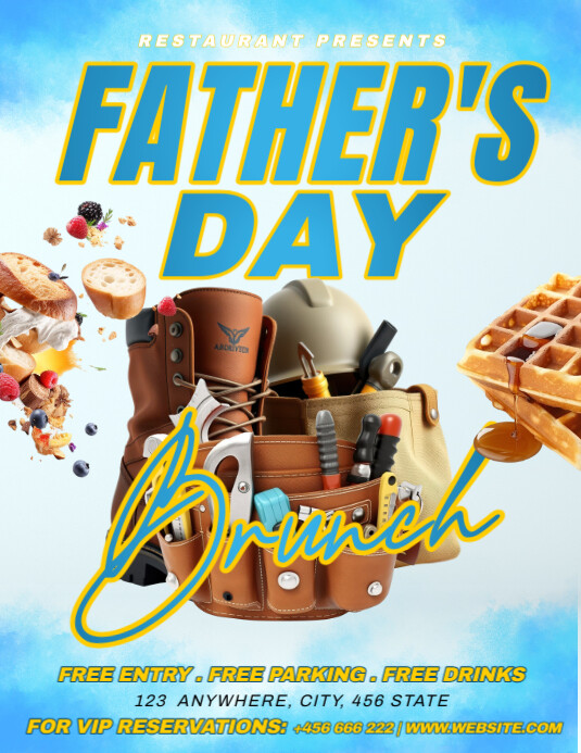 Father's Day Brunch Flyer (us Letter) template