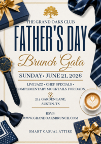 Father's Day Brunch Gala A5 template