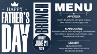 Father's Day Brunch Menu Ekran reklamowy (16:9) template