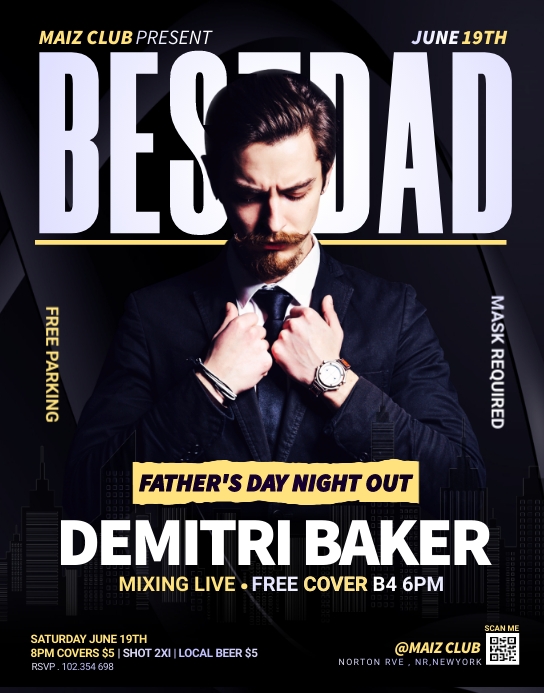 Father's Day Celebration Template Cartaz/placa