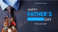 Father's Day Celebration Wishes Presentation (16:9) template