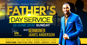 Father's day church ad Annuncio Facebook template