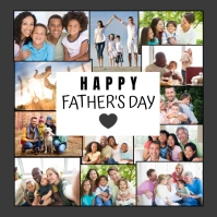 Father's day collage Instagram Post template