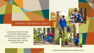 Father's Day Collage Blog overskrift template
