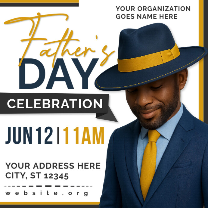 Father's Day Instagram Post template