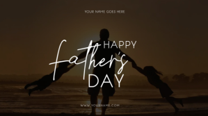 FATHER'S DAY Digitalt display (16:9) template