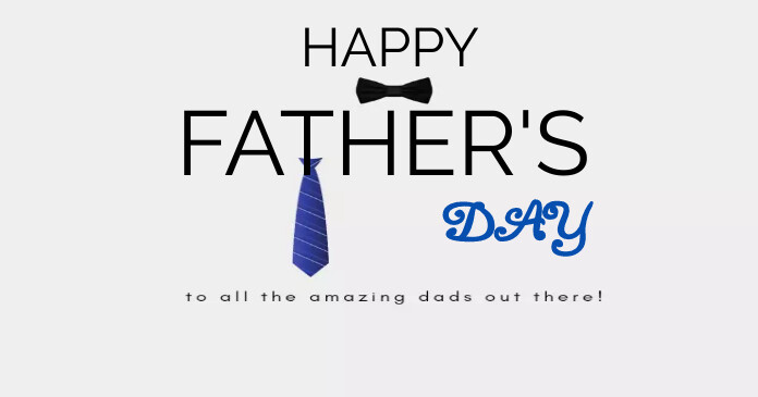 Father's Day Изображение, которым поделились на Facebook template