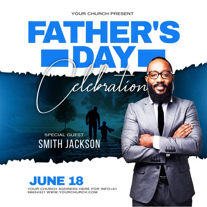 Father's day Instagram Post template