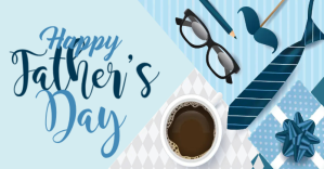 Father's day Design delt Facebook-billede template
