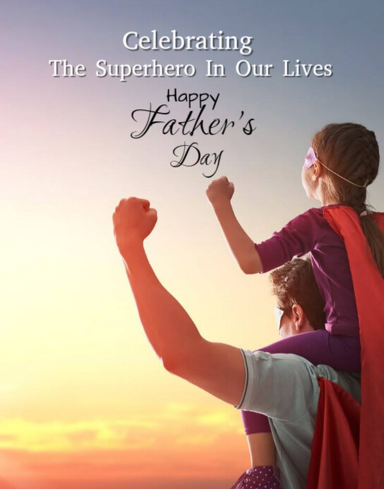 Father's day Cartaz/placa template