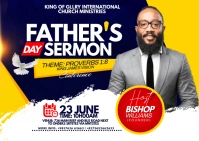 father's day Postcard template