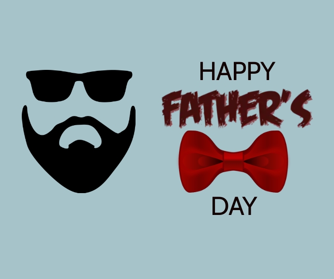 Father's day Medium Rectangle template