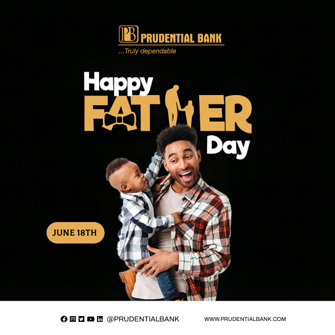 Father's Day Instagram Post template