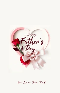 FATHER'S DAY Meia página larga template